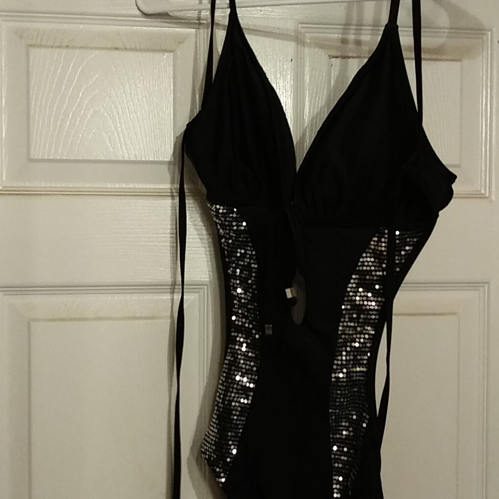 Swimsuit with bling